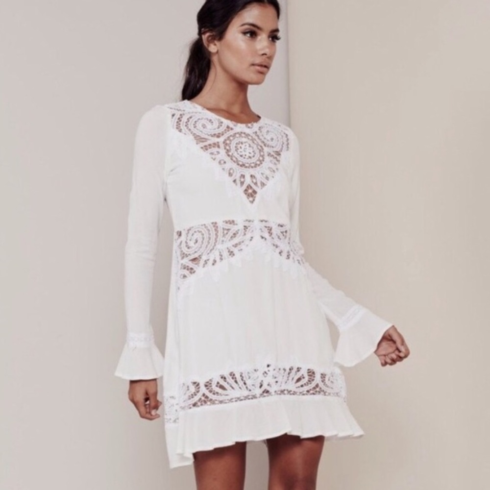 For Love and Lemons White dress Size L